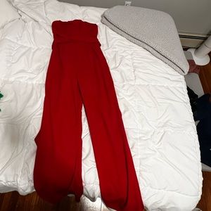 Red jumpsuit